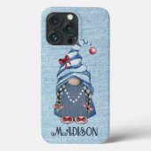 Niedlich Denim Gnome Girl Case-Mate iPhone Hülle (Rückseite)