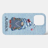 Niedlich Denim Gnome Girl Case-Mate iPhone Hülle (Rückseite (Horizontal))