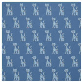 Niedlich Denim n Blume Cartoon Katzengewebe Stoff (Muster)