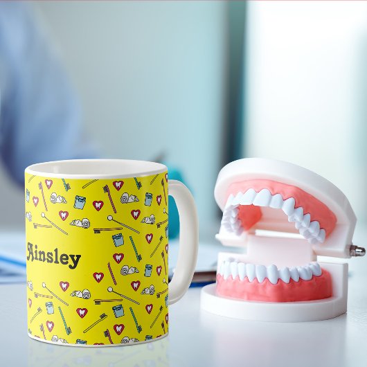 Niedlich Dental Personalisiert Kaffeetasse