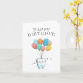 Niedlich Dentist Birthday Karte (Gelbe Blume)