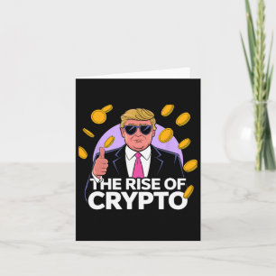 Niedlich der Aufstieg von Crypto Bitcoin Trump auf Karte