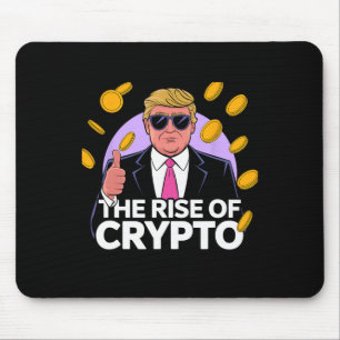 Niedlich der Aufstieg von Crypto Bitcoin Trump auf Mousepad