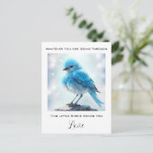 *~* Niedlich Detailed Blue Bird AP54 Care Concern Postkarte (Stehend Vorderseite)