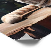 Niedlich Devon Rex Cat Art Print Poster (Ecke)