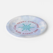 Niedlich Diamonds Snowflake Pappteller (Schrägansicht)