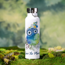 Niedlich die Flasche Wasser retten