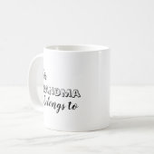 Niedlich Dieses Oma gehört zu... Gestaltet Kaffeetasse (Vorderseite Links)