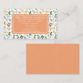 Niedlich Dino Alphabet - Lehrer | Private Tutor Visitenkarte (Vorne/Hinten)