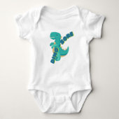 Niedlich Dino Baby Strampler (Vorderseite)
