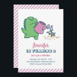 Niedlich Dino Garening Kids Dinosaurier Geburtstag Einladung<br><div class="desc">Niedliches Design für Kinder,  Jungen oder Mädchen,  die Dinosaurier,  Dino-Cartoon,  T-Rex und andere Dinosaurier-Arten Liebe. Ideal für Jurassic Thema Geburtstagsparty. Sie können die Formulierung an andere Gelegenheiten anpassen.</div>