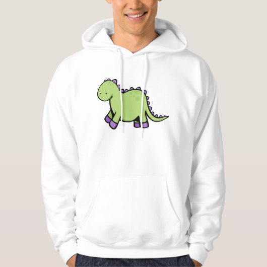Niedlich Dino Hoodie (Vorderseite)