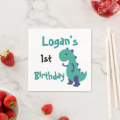 Niedlich Dino Napkin Serviette (Beispiel)