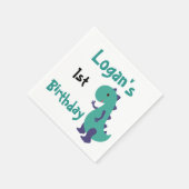 Niedlich Dino Napkin Serviette (Ecke)