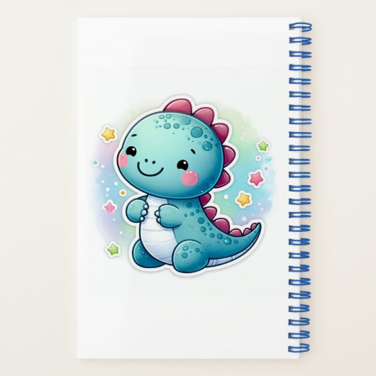 niedlich Dino Notizblock (Rückseite)