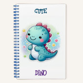 niedlich Dino Notizblock (Vorderseite)