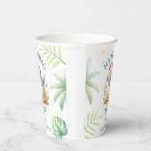 Niedlich Dino Pink Girl Dinosaur Babydusche Pappbecher (Rechts)