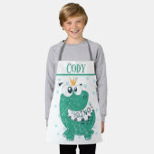Niedlich Dino Schürze (Getragen)