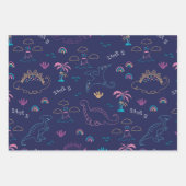 Niedlich Dinos Pattern Geschenkpapier Set (Vorderseite 3)