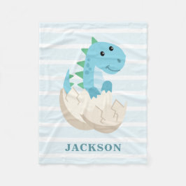 Niedlich Dinosaur Baby Boy Personalisiert Fleecedecke