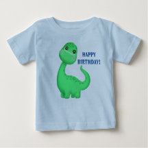 Niedlich Dinosaur Baby Fine Jersey Text Change T -