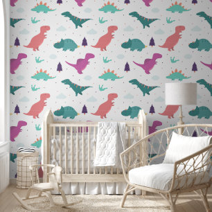 Niedlich Dinosaur Baby Girl Kinderzimmer Peel & St Tapete