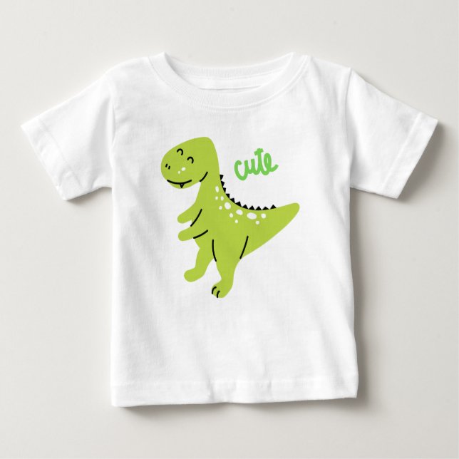 Niedlich Dinosaur Baby T - Shirt (Vorderseite)