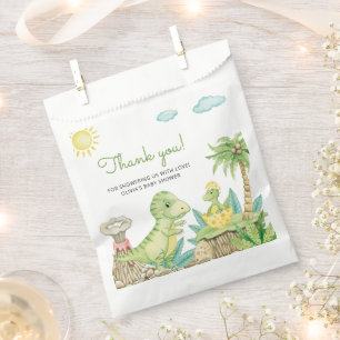 Niedlich Dinosaur Babydusche Danke Geschenktütchen