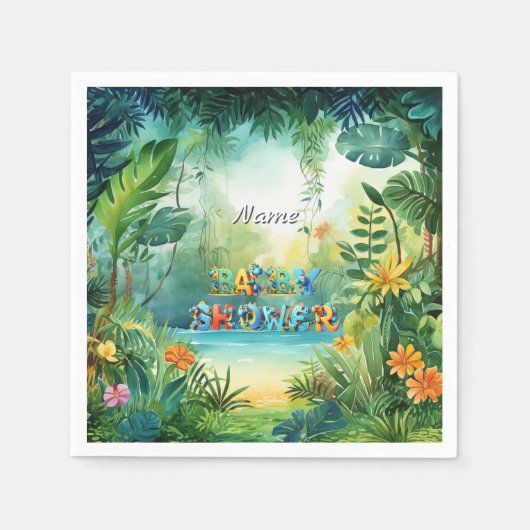 Niedlich Dinosaur Birthday Napkins Serviette (Vorderseite)