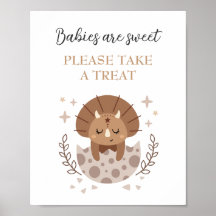 Niedlich Dinosaur Boho Baby Dusche Gefallen Zeiche