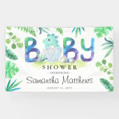 Niedlich Dinosaur Boy Baby Dusche Banner (Horizontal)