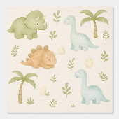 Niedlich Dinosaur Boy Kinderzimmer Wallpaper Tapete (Vorderseite)