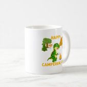 Niedlich Dinosaur Camper - Happy Campersaurus Kaffeetasse (VorderseiteRechts)