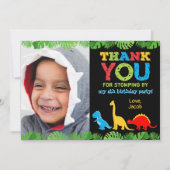 Niedlich Dinosaur Geburtstag Vielen Dank Karte (Vorderseite)