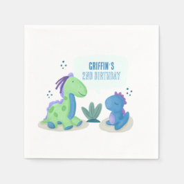 Niedlich Dinosaur Geburtstagsparty Napkins Serviette