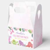 Niedlich Dinosaur Girl Birthday Gevor Box Geschenkschachtel (Geöffnet)