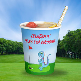 Niedlich Dinosaur Golf ThemenKindergeburtstag Pappbecher