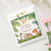 Niedlich Dinosaur Greenery Baby Dusche Geschenktütchen (Versiegelt)