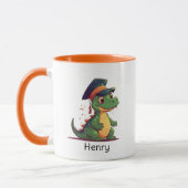 Niedlich Dinosaur Kindergarten Graduate Personalis Tasse (Links)