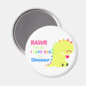 Niedlich Dinosaur Magnet RAWR (Vorderseite/Rückseite)