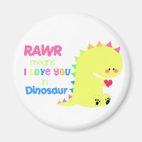 Niedlich Dinosaur Magnet RAWR