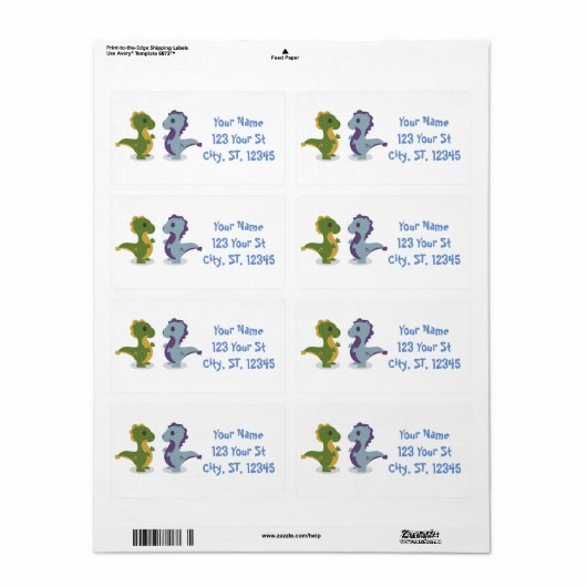 Niedlich Dinosaur Pair Thunder_Cove (Vorne)