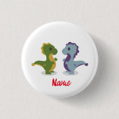 Niedlich Dinosaur Pair Thunder_Cove Button (Vorderseite)