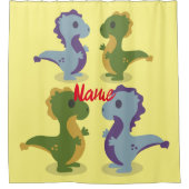 Niedlich Dinosaur Pair Thunder_Cove Duschvorhang (Vorderseite)