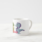 Niedlich Dinosaur Pair Thunder_Cove Espressotasse (Vorderseite Rechts)