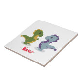 Niedlich Dinosaur Pair Thunder_Cove Fliese (Seite)