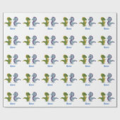 Niedlich Dinosaur Pair Thunder_Cove Geschenkpapier (Flach)