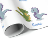 Niedlich Dinosaur Pair Thunder_Cove Geschenkpapier (Rolleneckpunkt)