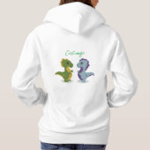 Niedlich Dinosaur Pair Thunder_Cove Hoodie (Rückseite)