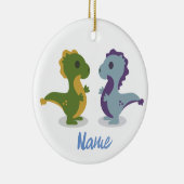 Niedlich Dinosaur Pair Thunder_Cove Keramik Ornament (Rechts)